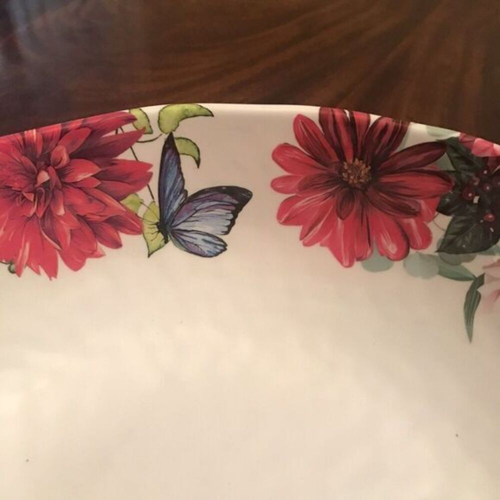 Michel Design Works Melamine Serveware Bistro Bowl Beautiful Melody of Flowers - Picture 5 of 11